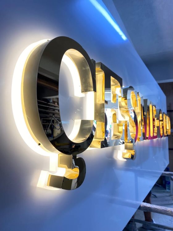 Paslanmaz Gold Harf Tabela Küçükçekmece 